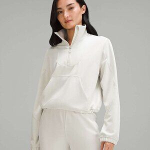 Lululemon Brushed Softstream Ribbed Half Zip Sweater Jacket